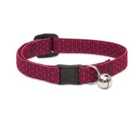 LupinePet Eco 1/2" Berry Cat Safety Collar with Bell, 8-12"