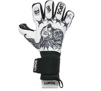 Lupos Tattoo Goalkeeper Gloves for Adults and Kids Negative Cut, 4 + 3 mm Giga Grip Palm, Mesh Backhand with Digital Print and Transparent Injected Silicone Strips (8)