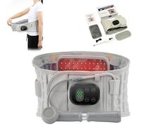 Lupps 3 - in - 1 Back Belt, 2025 Upgrade Lupps 3 Belt, 6 Heat & 8 Massage Options, Premium Breathable Fabric, 360° Adjustable Back, Fits 29"-49" Waists, Unisex (Manual Inflation)