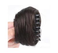 LUPU Synthetic Hair Bun Claw On Chignon Scrunchy Hairpieces PonyTail Chignon For Women Hair Extensions High Temperture Fiber Elegant or Chic Look(Black Brown)