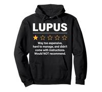 Lupus 1 Star Rating Funny Lupus Awareness Fighting Lupus Pullover Hoodie