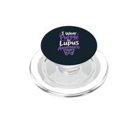 Lupus Awareness Butterfly Purple Ribbon PopSockets PopGrip for MagSafe
