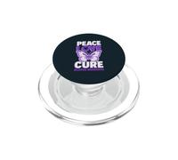 Lupus Awareness Butterfly Purple Ribbon PopSockets PopGrip for MagSafe