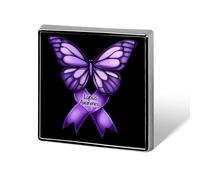 Lupus Awareness Butterfly Square Badge Cute Heart Brooch Pins Button Badges for Backpack Jackets Hats Decor
