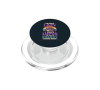 Lupus Awareness Cat Purple Ribbon PopSockets PopGrip for MagSafe