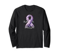 Lupus Awareness Floral Inspirational Design for Support Long Sleeve T-Shirt