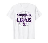 Lupus Awareness for Women: Stronger Than Lupus T-Shirt, Men, White, XXL