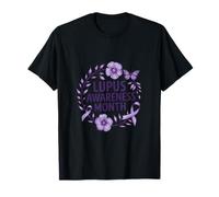 Lupus Awareness Month Supporters Calm Intent Butterfly Bloom T-Shirt