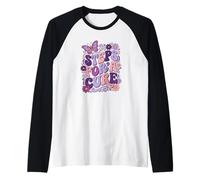 Lupus Awareness Steps for A Cure Purple Butterfly Lupus Walk Raglan Baseball Tee