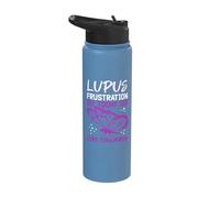 Lupus Frustration Today Cure Tomorrow Lupus Warrior Stainless Steel Insulated Water Bottle