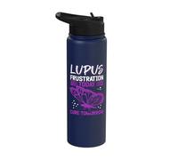 Lupus Frustration Today Cure Tomorrow Lupus Warrior Stainless Steel Insulated Water Bottle