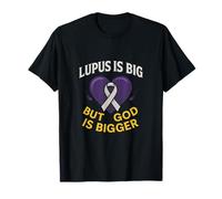 Lupus is Big BUT GOD is Bigger - Purple Ribbon Awareness T-Shirt