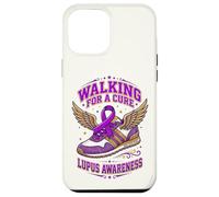 Lupus Walking for A Cure Purple Ribbon Shoe Awareness Walk Case for iPhone 12 Pro Max