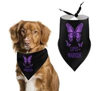 Lupus Warrior Dog Bandana Pet Scarf for Small Medium Large Dogs Triangle Bibs Photo Prop Gift
