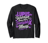 Lupus Warrior Living With An Invisible Illness Lupus Warrior Long Sleeve T-Shirt
