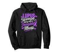 Lupus Warrior Living With An Invisible Illness Lupus Warrior Pullover Hoodie