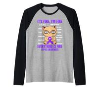 Lupus Warrior Lupus Awareness Raglan Baseball Tee
