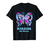 Lupus Warrior Not Worrier Butterfly Purple Awareness Women Value Graphic T-Shirt