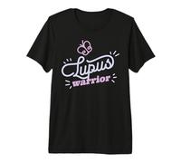 Lupus Warrior Purple Ribbon Butterly Awareness SLE Meme Premium T-Shirt