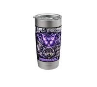 Lupus Warrior Unbreakable Purple Butterfly Wolf Pack Bootleg Stainless Steel Insulated Tumbler