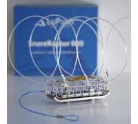 LUPUSH Crab Trap for Fishing Pole - Stainless Steel Crab Snare with Rustproof Cage - Dungeness & Rock Crabbing Gear for Pier, Jetty, or Surf