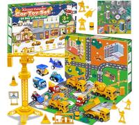 Lupxiu Advent Calendar 2025 Engineering Vehicles Toys,24 Days Christmas Countdown Calendar Gifts for Boys,Pull Back Construction Car Toy Set for 3 4 5 6 7 8 Year Old Kid Boys and Girls Gift