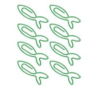 Luqeeg 100Pcs Cute Shaped Paper Clips, Metal Paperclip Clamp Set, Anti Slip Non Rust Storage Box, Ideal for Office School Home & Scrapbooking (Fish)