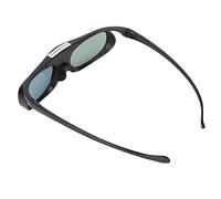 Luqeeg 1080P HD 3D Glasses, LCD Shutter Eyeglass with 178 Wide Angle, Rechargeable Battery High Light Transmittance, Less Than 1.5ms Response for Home Theater 3D Movies (Black)