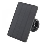 Luqeeg 10W Solar Panel Charger, Portable IP65 Water Proof Solar Powered Charger Kit with 360° Adjustable Bracket, for Arlo Pro 3, 4, 5S Ultra (Black)