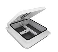 Luqeeg 14in RV Roof Vent, UV Resistant Cover, Seamless Frame, Weatherproof Ceiling Ventilation Vent with Knob Handle for RV, Trailer, Motorhome, Refreshing Air Flows, Easy Installation