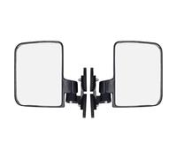Luqeeg 2pcs Magnetic Tractor Mirror Replacement for Mahindra Kioti Skid Steer, Adjustable Viewing Angles, ABS Construction, Convex Mirror for Tractors, Bulldozers, Forklifts, Mowers