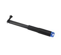 Luqeeg 36inch Extendable Selfie Stick, Lightweight Aluminum Alloy Selfie Stick, Twist Lock for Action Camera & Smartphone, Water Resistant, for Adventure Travel Photography (Blue)
