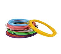 Luqeeg 3D Printer Filament, 10 Colors 5m a Roll ABS or PLA 1.75mm High Hardness Plastic Consumables Material 3D Pen Filament Refills for Drawing Amazing Picture (PLA)