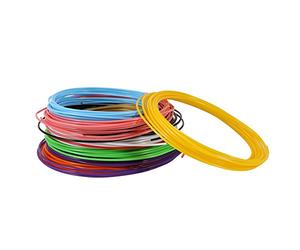 Luqeeg 3D Printer Filament, 10 Colors 5m a Roll ABS or PLA 1.75mm High Hardness Plastic Consumables Material 3D Pen Filament Refills for Drawing Amazing Picture (PLA)