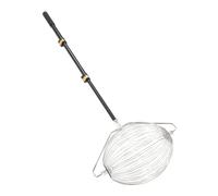 Luqeeg 4.3ft Garden Nut Gatherer, Stainless Steel Purpose Ball Rolling Picker with Nut Gatherer Bucket Pecan Picker Upper for Apples Oranges Chestnuts Orchards Fields L