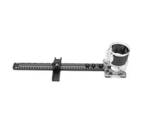 Luqeeg 4 in 1 Router Milling Groove Bracket, Adjustable Routers Jigs Tool for Woodworking, Aluminum Alloy Circle Cutting Jig with Detachable Base