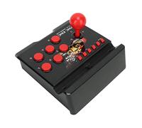 Luqeeg 4 in 1 Wired Game Joystick, Spherical Joystick, 6 Button Controller, USB, Red, Fighting, Multi-Platform, PC, Android