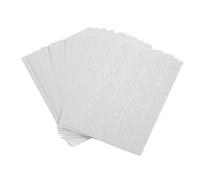 Luqeeg 50 Sheets Holographic Sticker Paper, A4 Holographic Cold Laminate Sheet Cuttable DIY Self Adhesive Laminating Film Transparent Overlay Laminate Sticker Paper for Background (Christmas Ribbon