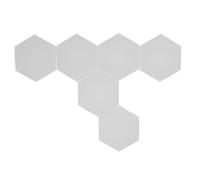 Luqeeg 6 Sets Hex Wall Light, RGB LED Light Panel APP Voice Remote Control Music Sync Hexagon Wall Lights Smart Modular Hex Light Panel for Game Room, House Decoration, Holiday Party