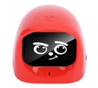 Luqeeg Ai Car Robot Dashboard Companion, Emotional Expressions (Red)