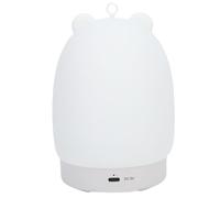 Luqeeg Baby Cute Bear Sound Machine，wirelessly Soft Silicone Nightlight Bluetooth Speaker White Noise Machine for Baby Sleeping with 31 Sounds Options 3 Level Dimmable for Bedroom
