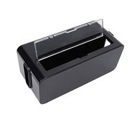 Luqeeg Cable Management Box - Cord Organizer Box, Black, 26.8 x 12.5 x 11cm/10.6 x 4.9 x 4.3in