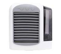 Luqeeg Desktop Air Conditioner, 3 Speeds Adjustable 380ml Water Pot Air Cooler Fan Portable Low Noise USB Powered Personal Evaporative Cooler with for Room Office Desk Camping Car