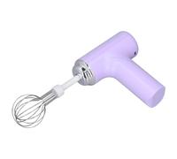 Luqeeg Electric Egg Beater, Hand Mixer Handheld Egg Whisk, Cordless Electric Kitchen Handheld Mixer 3 Speed Food Mixer for Cappuccino Matcha Matcha for Dough Eggs Batter Cream (Purple)