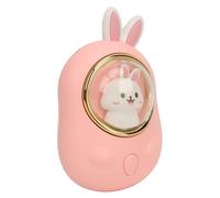 Luqeeg Electric Hand Warmer, USB Rechargeable Hand Warmer 2 Heating Levels 55-65C, Fast Heat Portable Handwarmer with Cute Rabbit Design Night Light 2400mAh Battery, Ideal for Office (Pink)