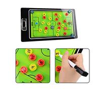 Luqeeg Football Magnetic Board, Soccer Strategy Planning Coaching Tool with Eraser & Strong Magnets, Ideal for Professional Teams & School PE Classes