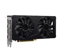 Luqeeg Gaming Graphics Card, 6GB Gddr6 192 Bit Pcie 3.0 X16 Dual Fan Cooling with Ray Tracing & Ai Super Sampling for 1080p 1440p PC Gaming and Multimedia Entertainment.