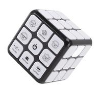 Luqeeg Handheld Flashing, Electronic Memory & Brain Game for Kids 6-12 Years Old, Funny Fingers Flashing Puzzle Toy Memory Brain Game Rubix with Voice Prompts, Lighting Effects