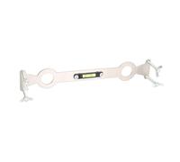 Luqeeg Hot and Cold Water Pipe Leveler, Adjustable Stainless Steel Shower Pipe Fixer with Bubble Level, Ideal for Bathroom Fixtures Installation