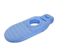 Luqeeg Inflatable Pregnancy Pillow, Full Body Pillow with Belly Hole Comfortable Maternity Airbed PVC Inflatable Pool Float for Sleeping Support, Pool Floating, Massage, Yoga (Blue)